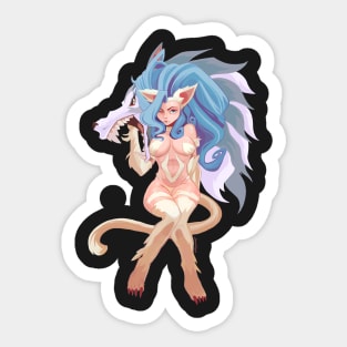 Felicia and John Sticker